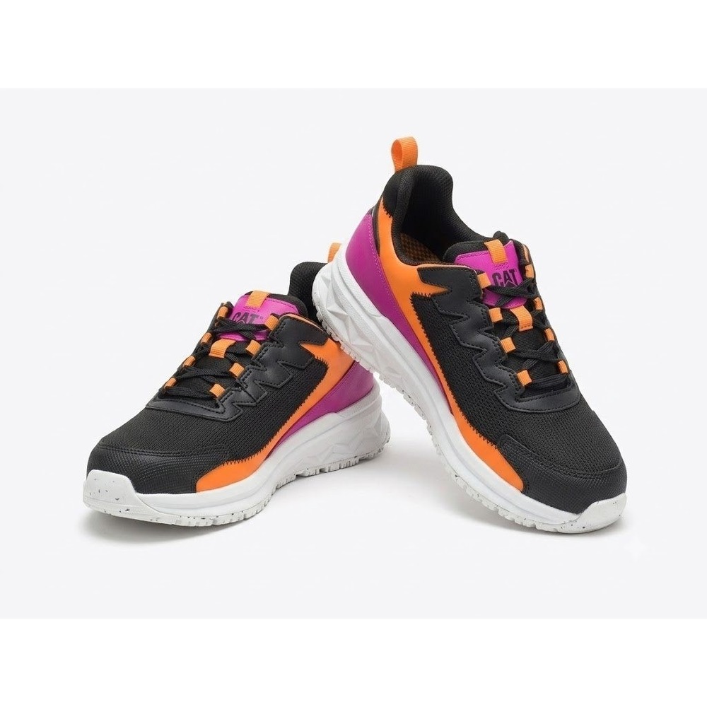 Caterpillar‎ Streamline Runner Carbon Composite Toe Work Shoes Black Pink 6